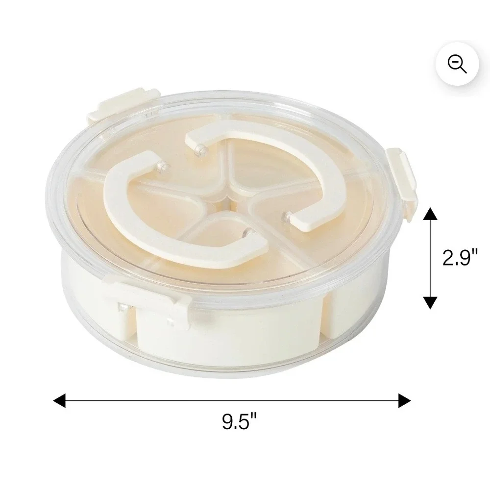 Mainstays Rotating Snack Box 5 Compartments‎ New Sealed